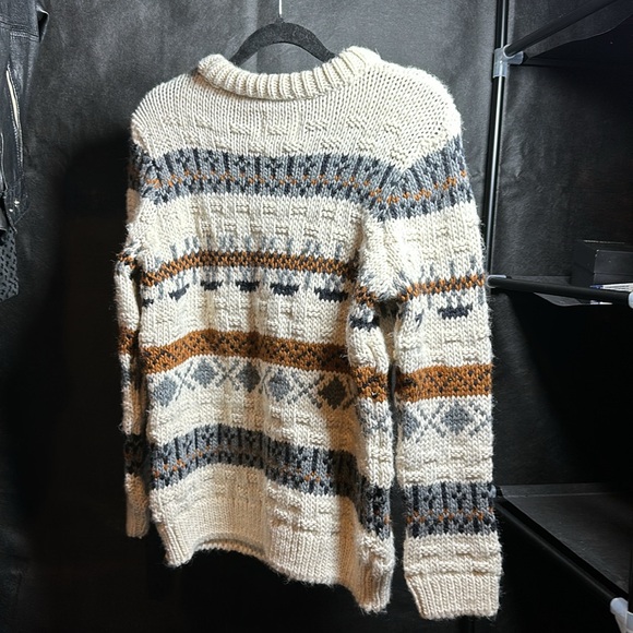 ZARA BIG BOY CHUNKY CABLE KNIT PULLOVER SWEATER - Picture 2 of 3